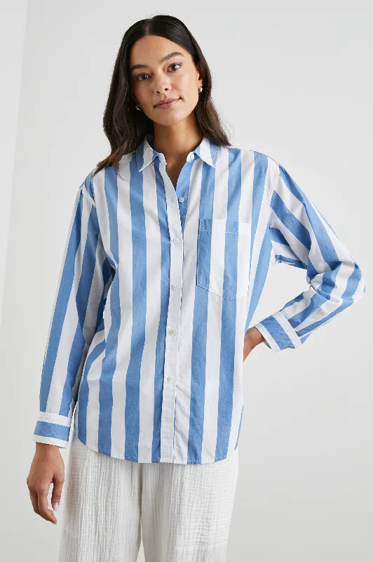 ARLO SHIRT - RUE STRIPE Fleece Nylon Spandex