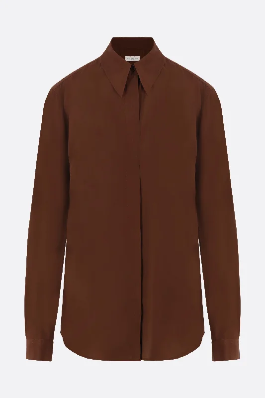 Chowy crêpe de chine shirt Rayon Velvet Corduroy