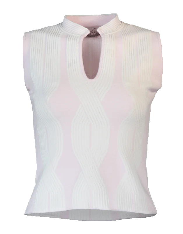 Alyssa T-Shirt Seamless Knitted Crochet