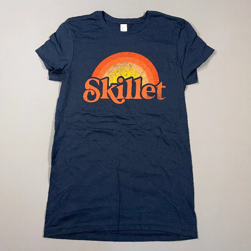 SKILLET Band Tee Shirt T-Shirt Youth Sz S Blue/Orange (New) Hooded Caped Shawl Collar