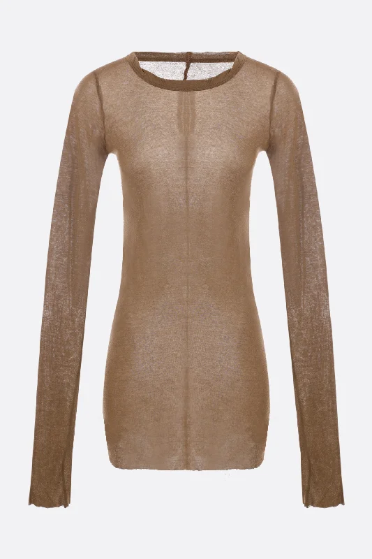 jersey long-sleeved t-shirt Welt Pockets Slit Pockets Flap Pockets