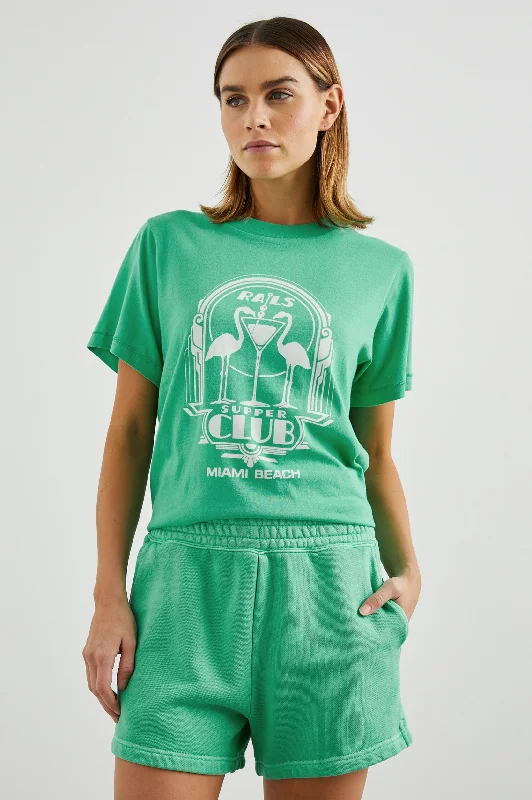 BOYFRIEND T-SHIRT - SUPPER CLUB Hooded Caped Shawl Collar