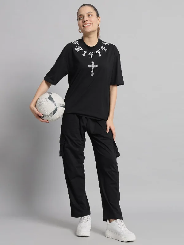 GRIFFEL T-shirt and Short Set Spandex Blend Rayon Blend Denim Blend