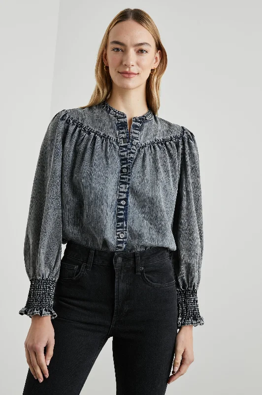 DAPHNE SHIRT - INK WASH Cozy Warm Stylish