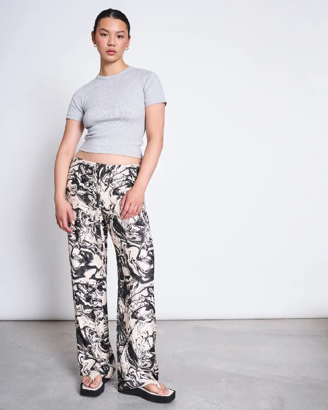 RIB T-SHIRT NILE LIGHT GREY GOTS Thin T-Shirt Open Front Quick Dry