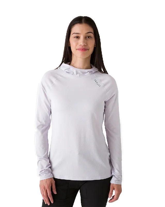 Women's Geo-T Hooded L.S. Shirt Notch Collar Peter Pan Collar Cowl Neck