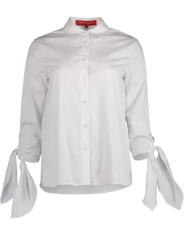 Cuff Tie Collared Shirt Nylon Fabric Polyester Fabric Spandex Fabric