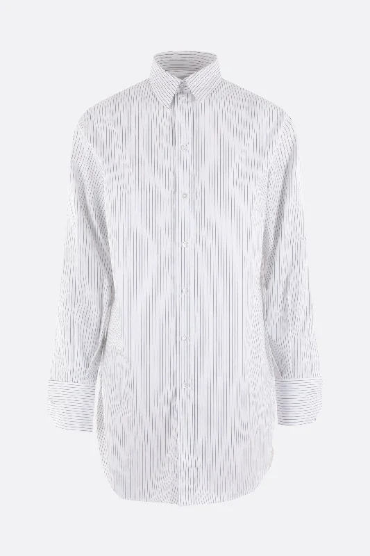 Marcella poplin long-fit shirt Lace Blend Ribbed Blend Corduroy Blend