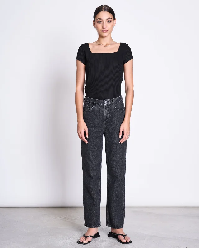 T-SHIRT ARIMA BLACK Graphic T-Shirt Round Neck Polyester