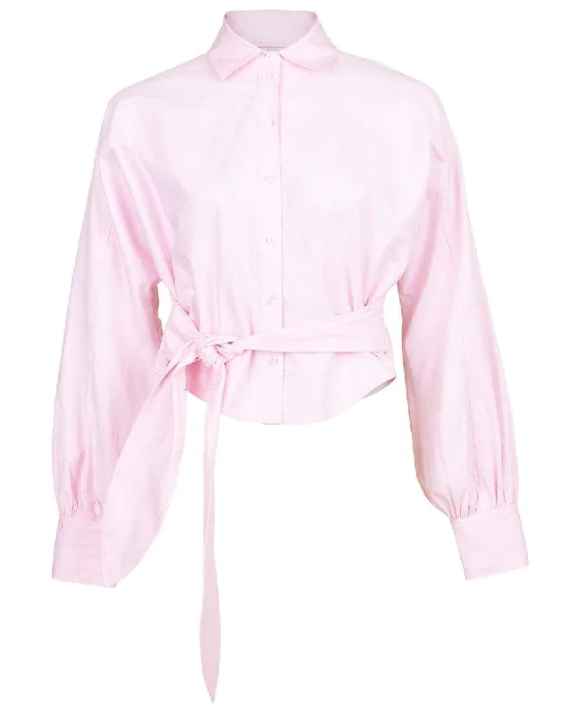 Pink Emmerson Oxford Shirt Cashmere Blend Cotton Blend Poly Blend