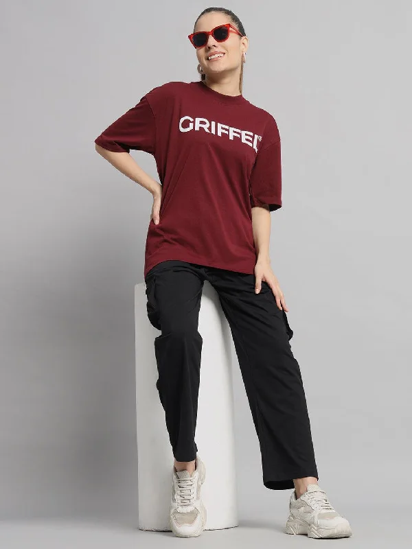 GRIFFEL T-shirt and Trackpant Set Graphic Embroidered Appliqued