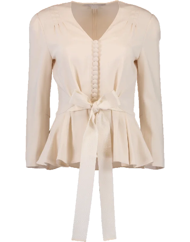 Tie Waisted Taylor Shirt Anti-Shrink Durable Soft