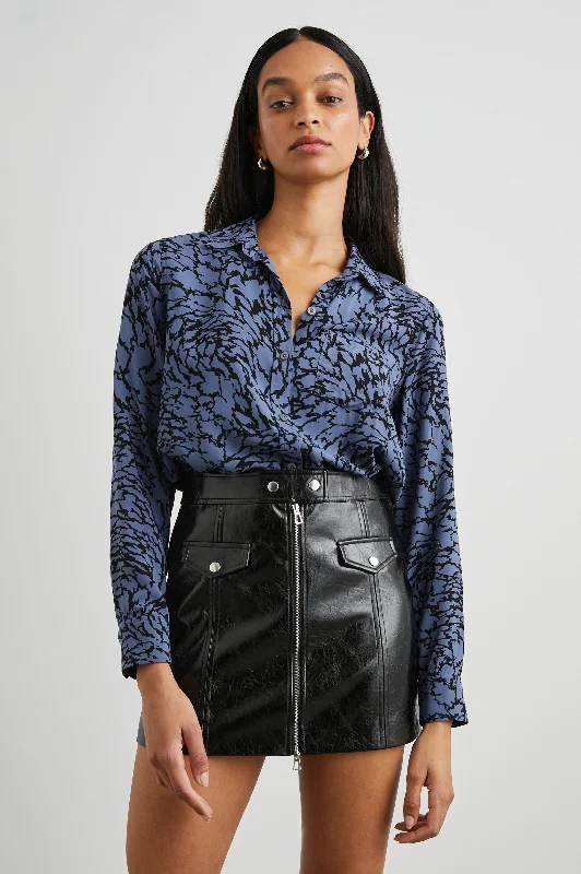 JOSEPHINE SHIRT - JAGGED MARBLE Handmade Hand-knitted Hand-woven