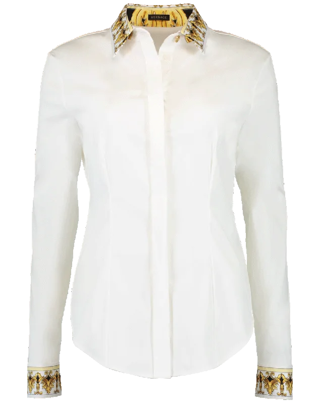 Button Up Twill Shirt Terry Blend Velvet Blend Canvas Blend