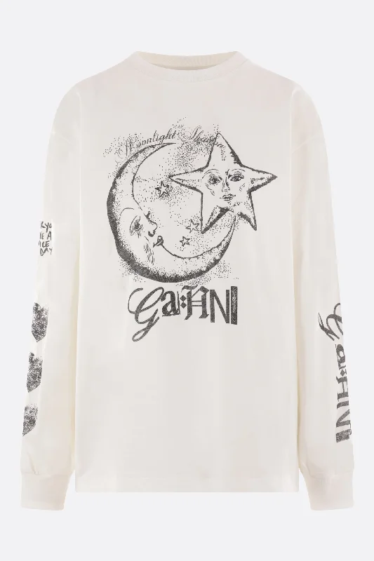 Future Heavy cotton long-sleeved t-shirt Zippered Buttoned Snapped