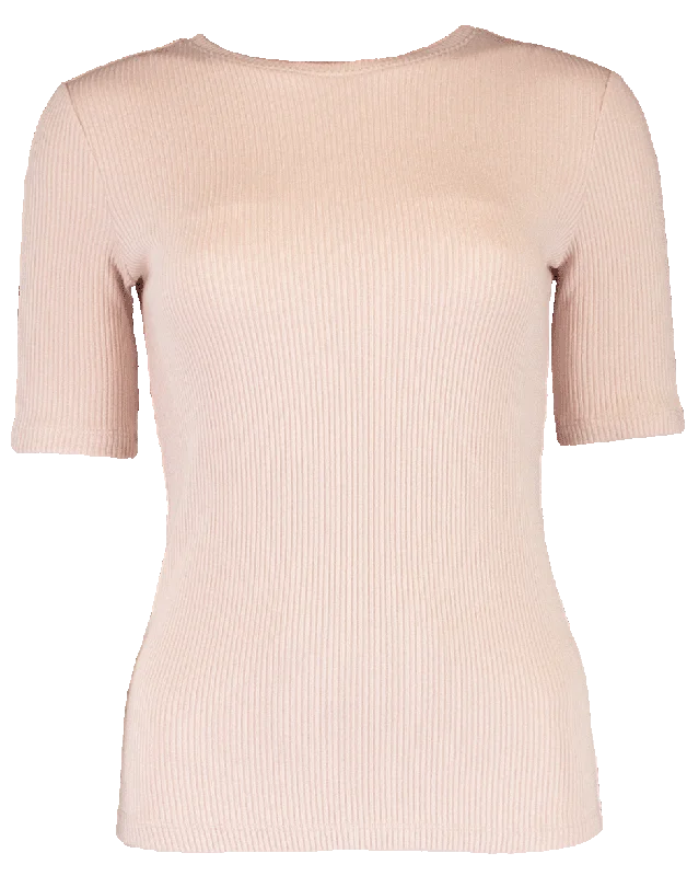 Rib Jersey Fitted T-Shirt Fitted T-Shirt Seamless Stretchy