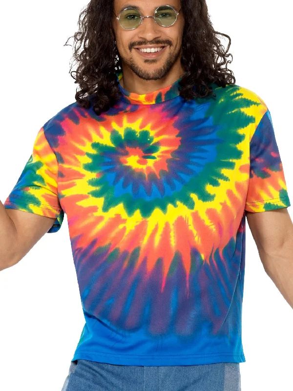 T-Shirt 60's Tie Dye Adult Welt Pockets Slit Pockets