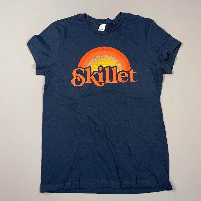 SKILLET Band Tee Shirt T-Shirt Youth Sz XL Blue/Orange (New) Notch Collar Peter Pan Collar Cowl Neck