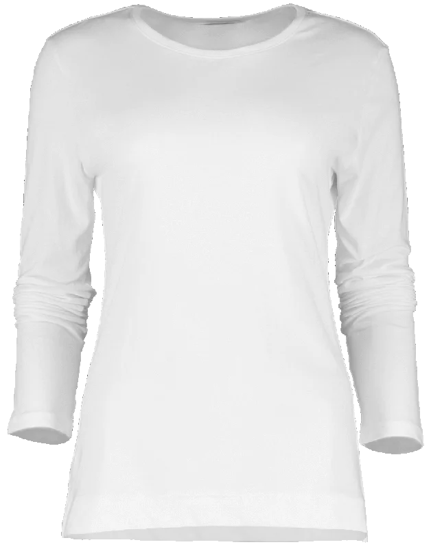 Pima Cotton Crewneck T-Shirt Collared Crew Neck Turtle Neck