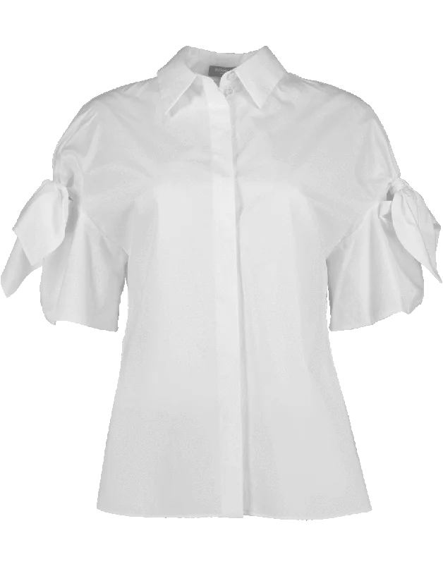 Tie Sleeve Shirt Front Pockets Side Pockets Patch Pockets