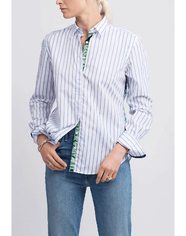 Stripe Frangipane Shirt With Velvet Rayon Fabric Velvet Fabric Corduroy Fabric