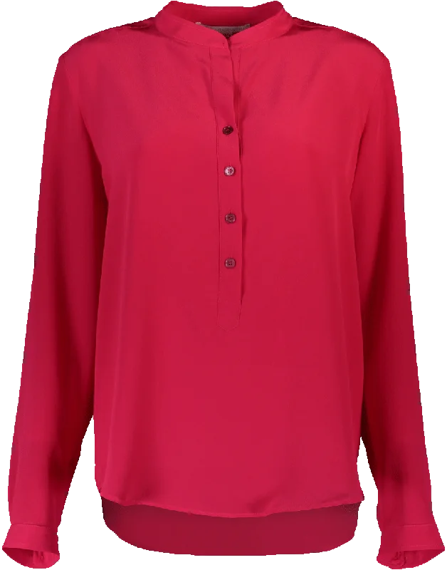 Eva Shirt Satin Blend Silk Blend Wool Blend