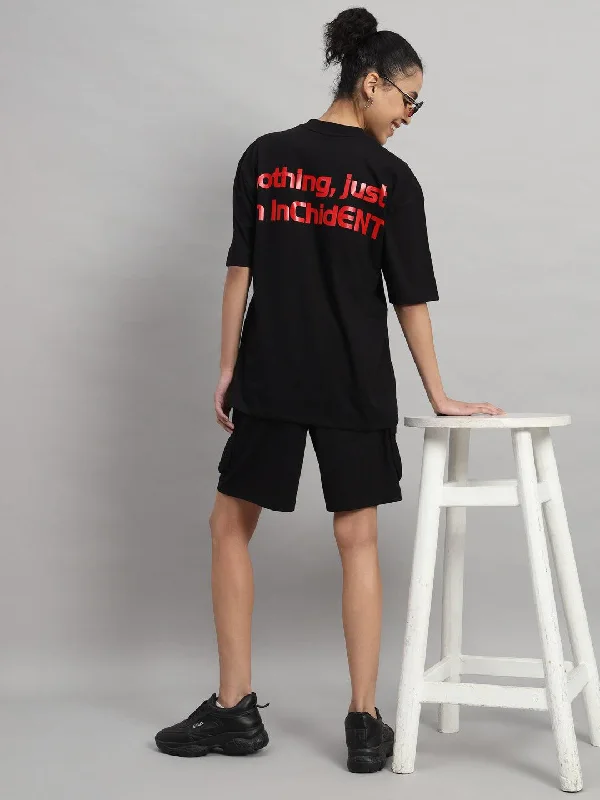Formula 1 T-shirt and Short Set Ribbed Striped Patterned