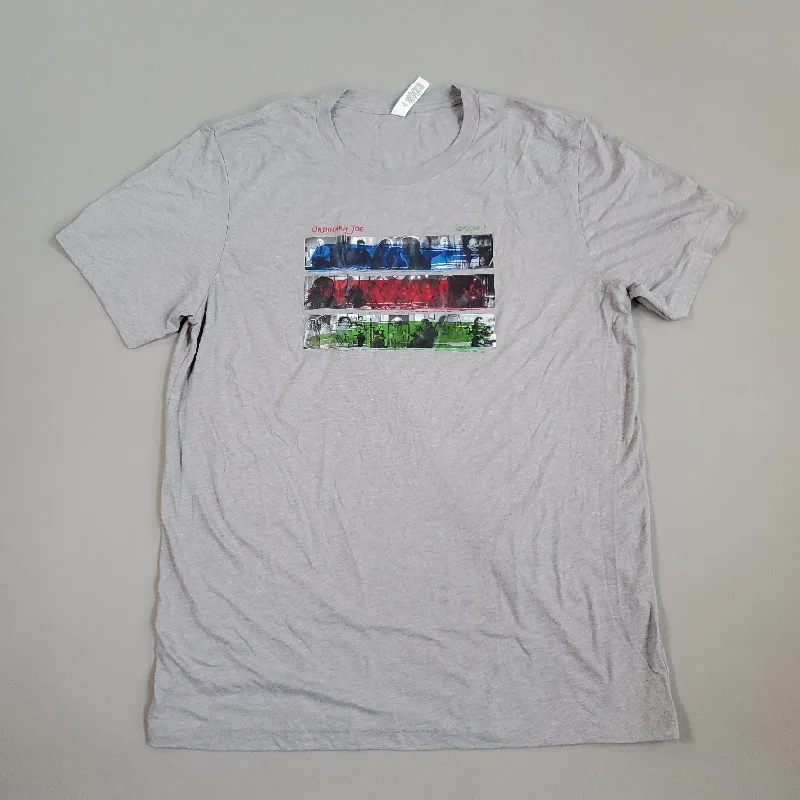 ORDINARY JOE Season 1 Tee Shirt Joe Kimbreau Mailing Ave Tour Sz L Gray (New Other) Polka Dot Checkered Tartan
