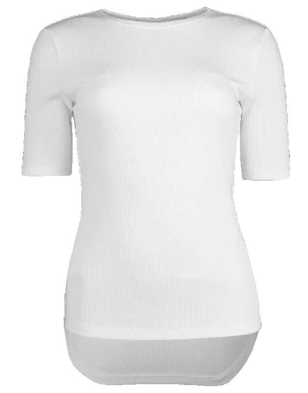 Ribbed Jersey Fitted T-Shirt Wool Fabric Cashmere Fabric Tweed Fabric