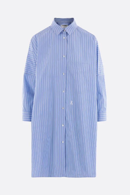 striped poplin oversize shirt Machine Wash Dry Clean Hand Wash
