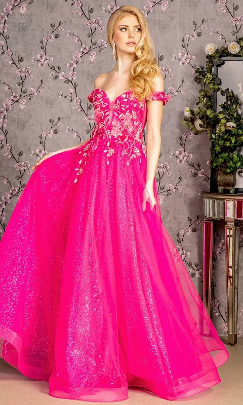 GLS by Gloria GL3443 - Boning Sheath Evening Dress Floral Print girly