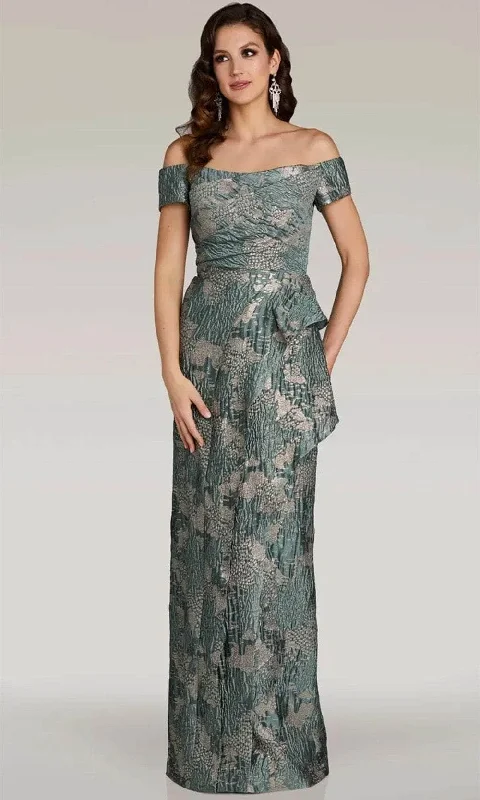 Gia Franco 12371 - Fitted Off Shoulder Evening Dress Tunics Hiking breathable