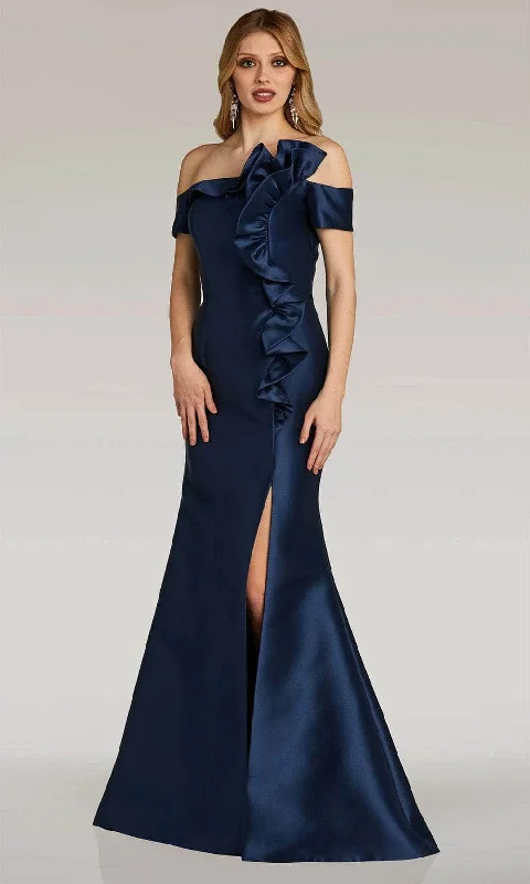 Gia Franco 12313 - Ruffled Mikado Evening Dress Tunics Designer luxury