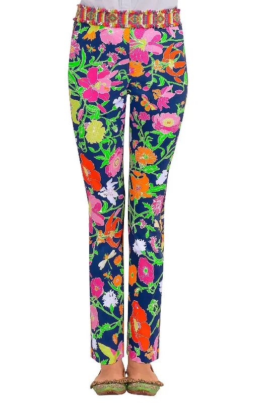 Gripeless Pull On Pants In Navy Comfortable Maternity Pants