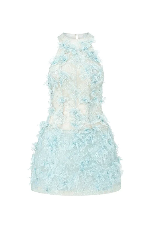 AURELIA LACE DRESS IN AQUA Tunics Brand named