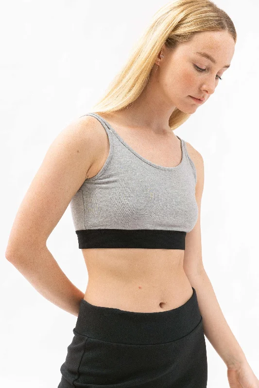 Bamboo Crop Top Chenille Brocade Lace
