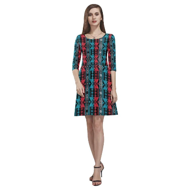 Inside the Lodge Tethys Half-Sleeve Skater Dress Tunics Bestseller popular
