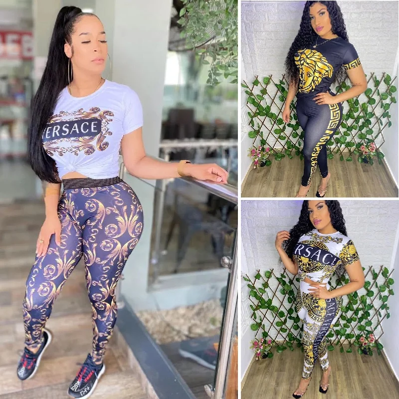 Summer Outfits for Women Floral Print Crop Top and Pant Sets Ladies Sexy Outfit Matching Sets Two Piece Sets Womens Outifit Thin Crop Top Open Front Quick Dry