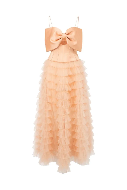 CLARA TAFFETA AND TULLE DRESS Tunics Party sparkling