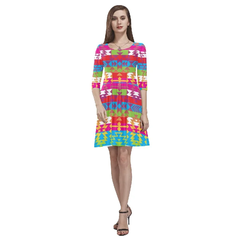 Grand Entry Tethys Half-Sleeve Skater Dress Tunics Gym athletic