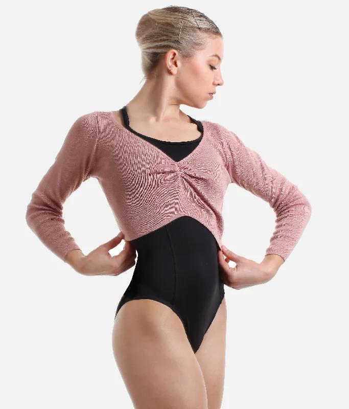 Cosy Crop Top Warmup - E11200 Denim Fabric Leather Fabric Suede Fabric