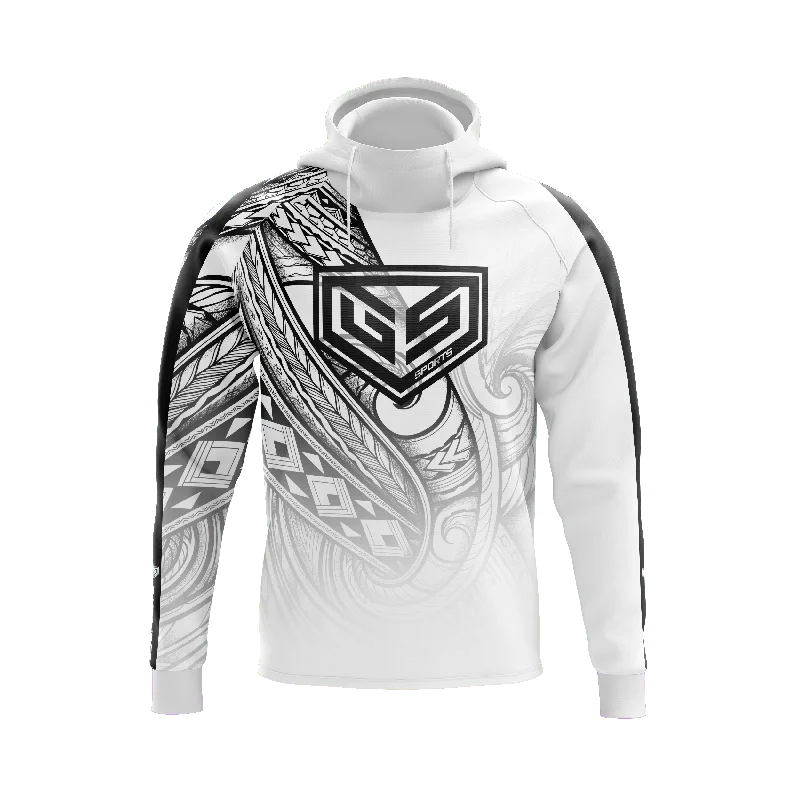 Polynesian Tribal Fleece Hoodie Hoodie with Slim Fit Tailored Modern