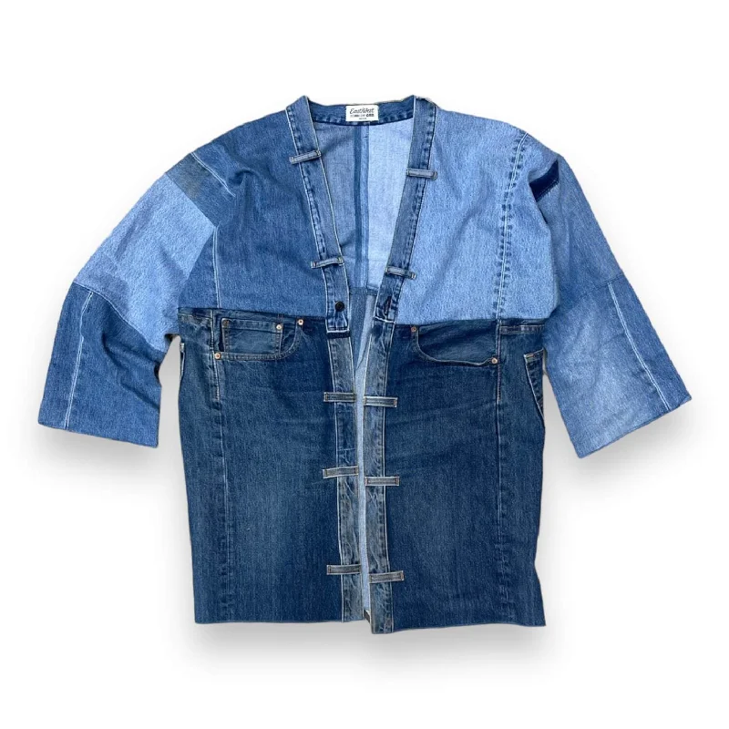 Easy Jacket 12.4 - Indigo Regular Fit Oversized Jacket Tailored Jacket Straight Jacket
