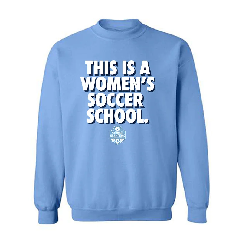 UNC - NCAA Women's Soccer : Emerson Elgin - Classic Shersey Crewneck Sweatshirt Hoodie with Hood Adjustable Protection