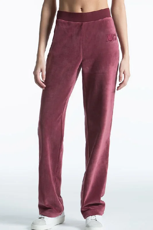 Classic Velour Track Pants Elegant Trouser Pants