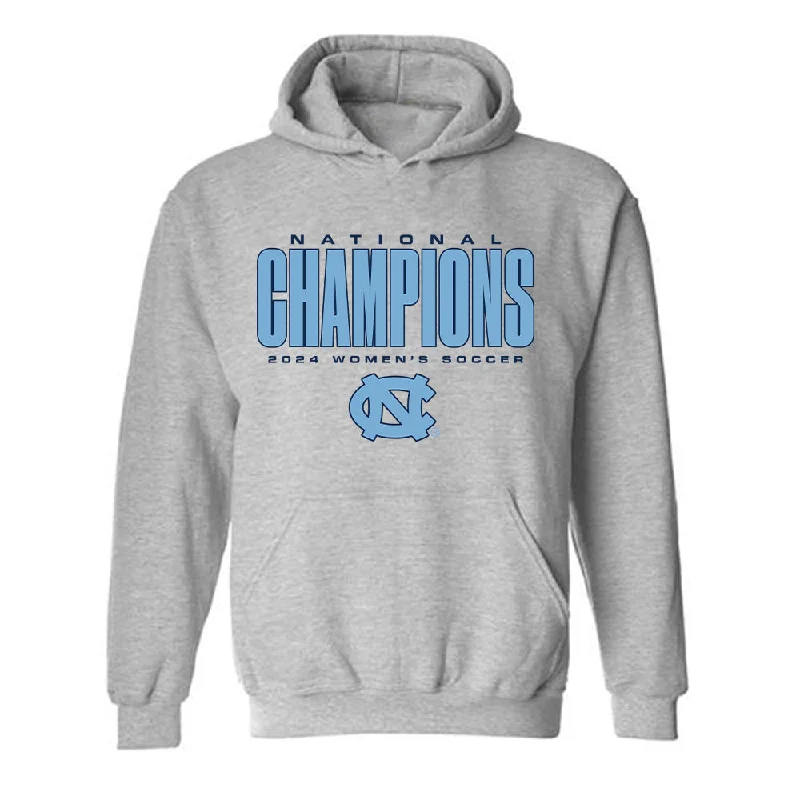 UNC - NCAA Women's Soccer : Tessa Dellarose - National Champs Hooded Sweatshirt Hoodie with V-Neck Classic Versatile