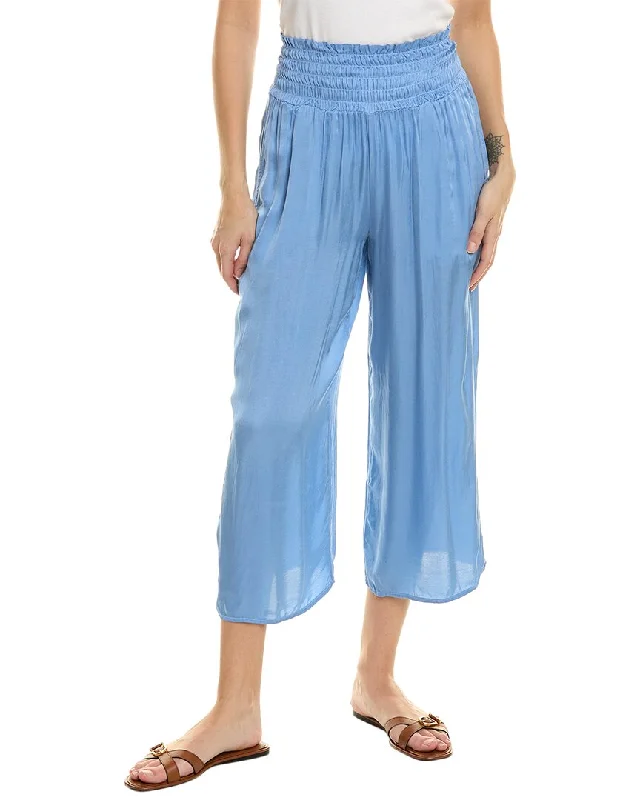 Bella Dahl Smocked Crop Pant Soft Cotton Pants