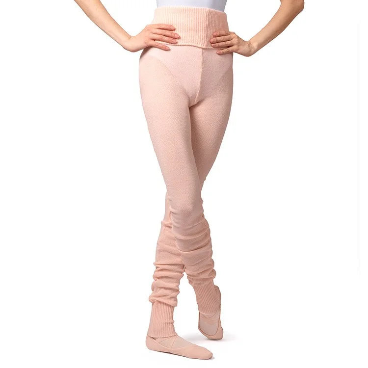 T0105 - Bloch Full Length Roll Waist Womens Warmup Pant Chic Checkered Pants