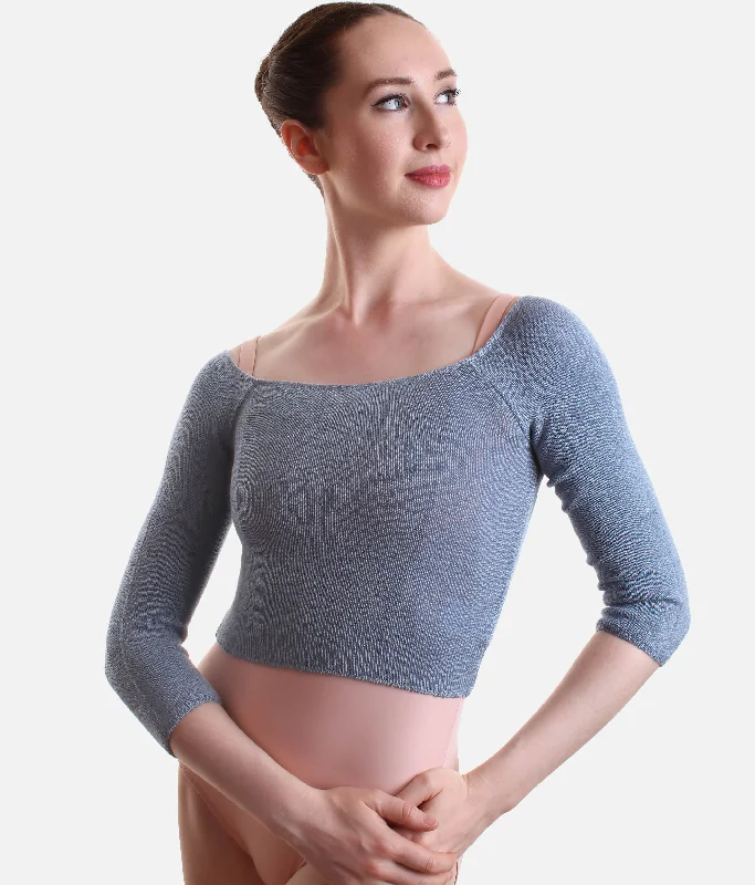 Bamboo Knit Ballet Crop Top - 6620 Mesh Fabric Canvas Fabric Denim Fabric
