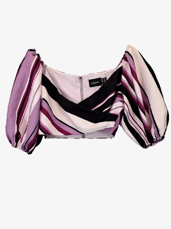 Mossman Sensation Tailored Crop Top Size 12 Modern Contemporary Chic